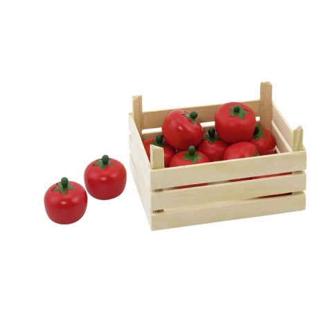 Accessoires cuisine - Tomates dans une cagette en bois