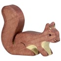 Standing Brown Squirrel (Ecureuil, debout, marron)
