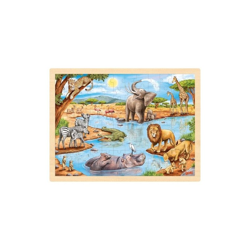 Puzzle en bois - Modéle Savane Africaine - 96 pièces