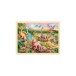 Un puzzle original de 96 pièces sur la vallée des dinosaures