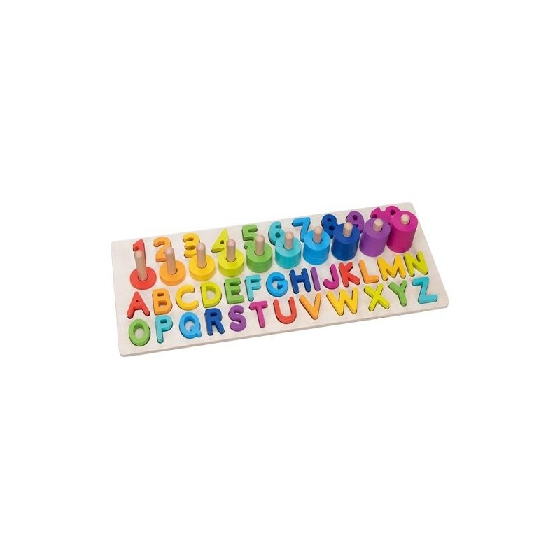 Puzzle Alphanumérique en Bois (A-Z, 0-9) - Goki | Jouet Éducatif 3 ans Puzzle Alphanumérique en Bois (A-Z, 0-9) - Goki | Jouet Éducatif 3 ans
