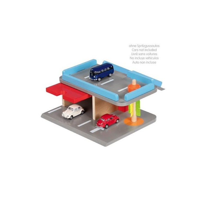 Parking en bois GOKI - Garage 2 niveaux, Station Service/Lavage