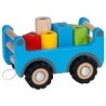 Camion grue avec remorque en bois  et 5 blocs magnétiques