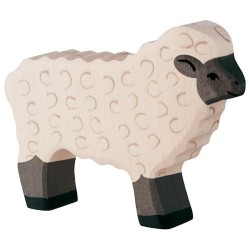 Mouton noir et blanc  en bois - HOLZTIGER