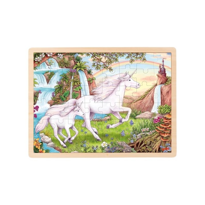 Puzzle en bois Licorne - 48 pièces