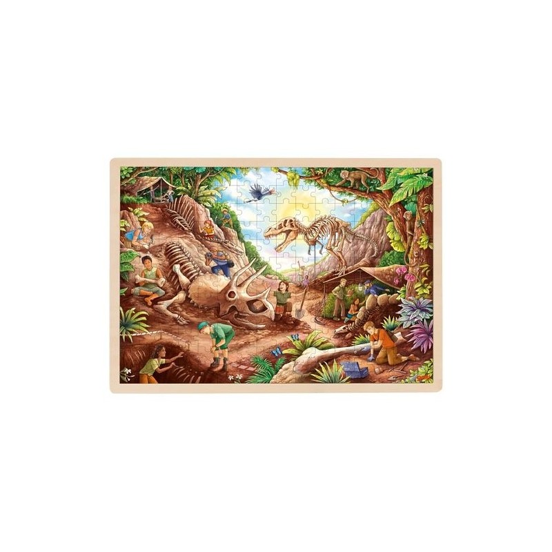 Puzzle en bois - Fouille dinosaures - 192 pièces