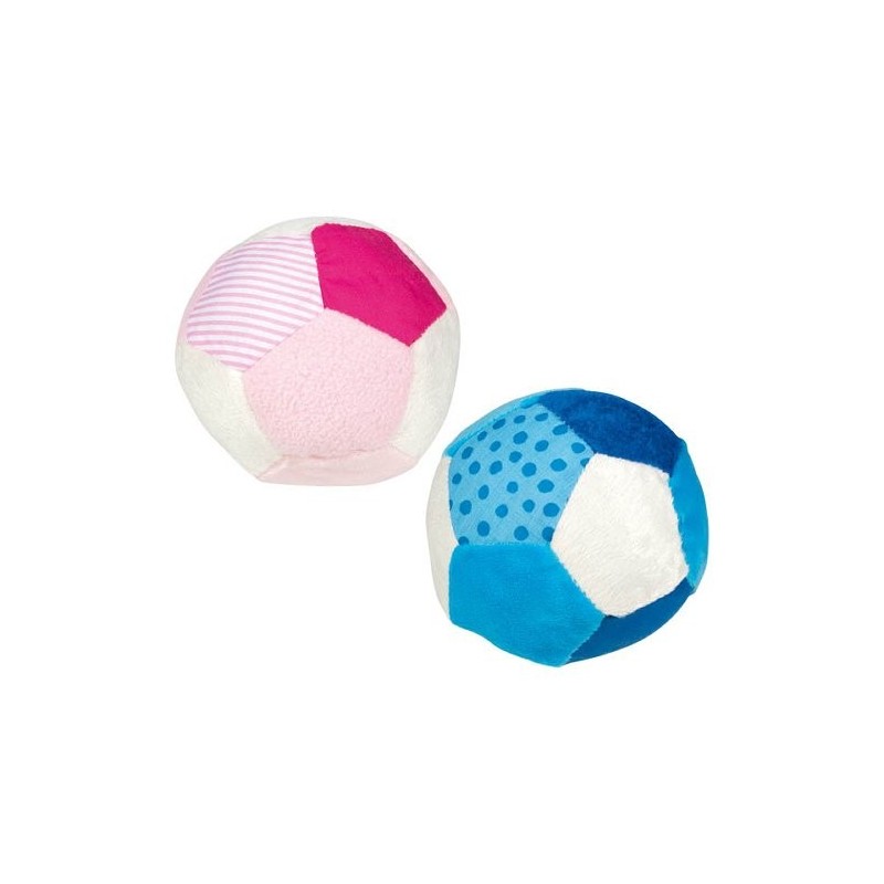 Balles avec grelots - Ballon de foot - 2 assorties au choix