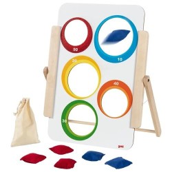 Jeu de lancer en bois pour petits et grands avec double face