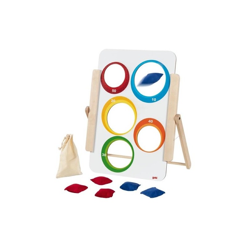 Jeu de lancer en bois pour petits et grands avec double face