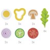 Jeu cuisine d'enfant " Salade à composer"  avec ses 24 élèments