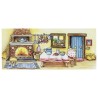 Théâtre pour marionnettes à doigts avec 5 décors interchangeables