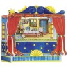 Théâtre pour marionnettes à doigts avec 5 décors interchangeables