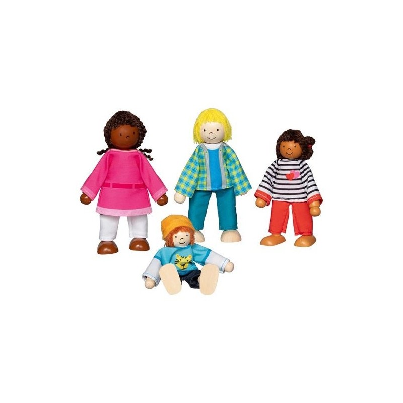 copy of Poupées flexibles en bois - Famille Citadine - 6 personnages copy of Poupées flexibles en bois - Famille Citadine - 6 personnages