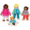 copy of Poupées flexibles en bois - Famille Citadine - 6 personnages