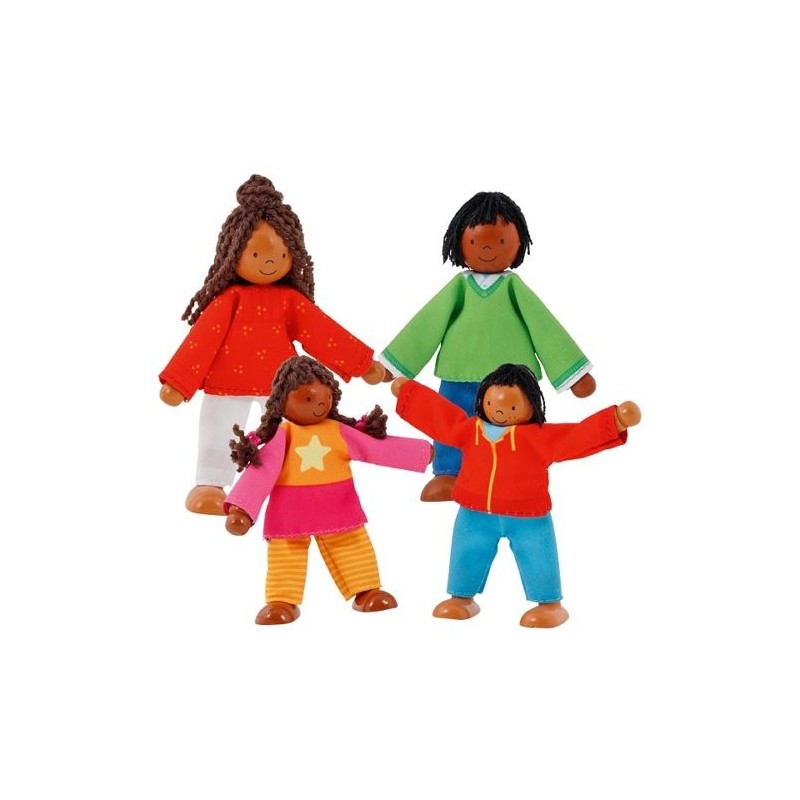copy of copy of Poupées flexibles en bois - Famille Citadine - 6 personnages copy of copy of Poupées flexibles en bois - Famille Citadine - 6 personnages