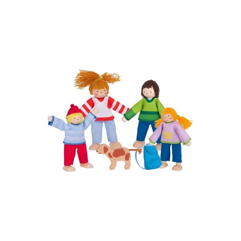 copy of copy of Poupées flexibles en bois - Famille Citadine - 6 personnages copy of copy of Poupées flexibles en bois - Famille Citadine - 6 personnages
