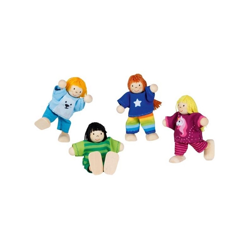 copy of copy of Poupées flexibles en bois - Famille Citadine - 6 personnages copy of copy of Poupées flexibles en bois - Famille Citadine - 6 personnages