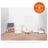 Accessoires en bois pour maisons de poupées - meubles de salon - 15 éléments