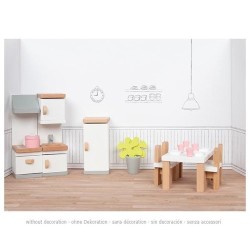 copy of Accessoires en bois pour maisons de poupées - meubles de salon - 15 éléments
