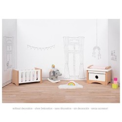 copy of copy of Accessoires en bois pour maisons de poupées - meubles de salon - 15 éléments