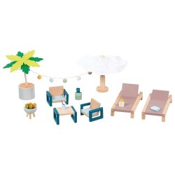 copy of Accessoires en bois de hêtre   pour maison de poupées - Meubles de jardin