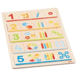 Puzzle en bois pour apprendre à compter - 20 éléments