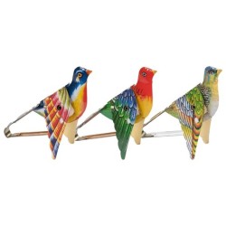 Moineau chanteur en métal