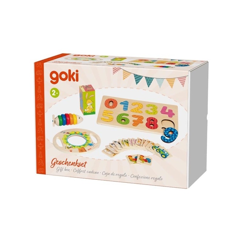 Coffret cadeau tout fait avec 5 articles différents - A partir de 2 ans