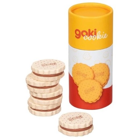 Biscuits au chocolat en bois dans un étui en carton - 5 élèments