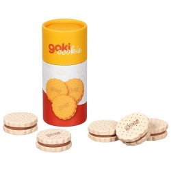 Biscuits au chocolat en bois dans un étui en carton - 5 élèments