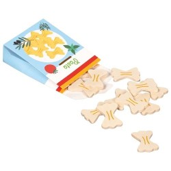 Pâtes en bois dans un paquet en carton - 12 élèments