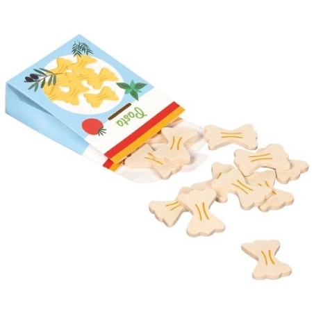Pâtes en bois dans un paquet en carton - 12 élèments