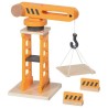 Grue pivotante en bois avec deux barrières de sécurité - 4 èléments