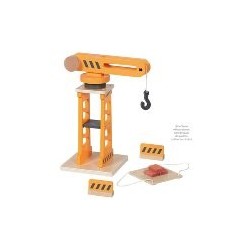 Grue pivotante en bois avec deux barrières de sécurité - 4 èléments