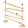 Toboggan FlexiTrack en bois avec 5 boules et 15 élastiques