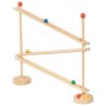 Toboggan FlexiTrack en bois avec 5 boules et 15 élastiques