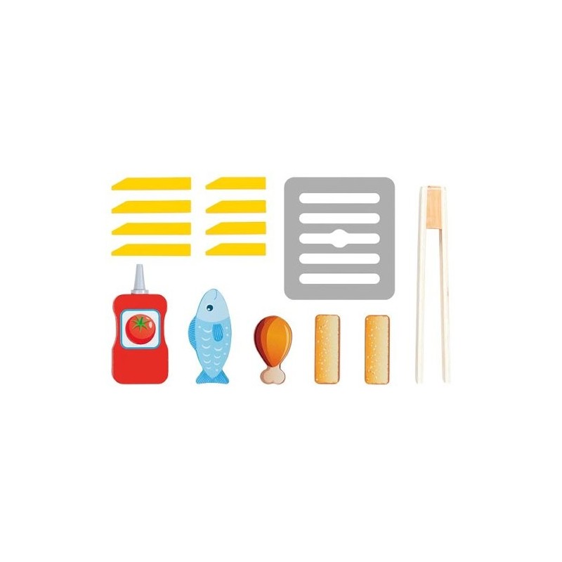 Friteuse à air chaud en bois avec ses accessoires