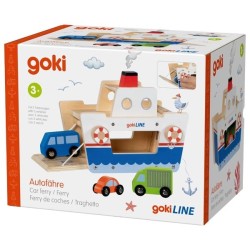 Ferry GokiLine en bois avec 3 véhicules en bois