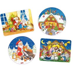 Mini puzzle sur le thème de Noël - 24 pièces