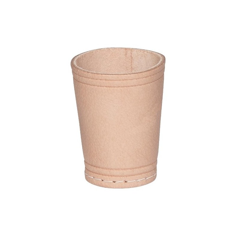 Gobelet à dés en cuir véritable