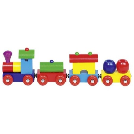 Train en bois avec attaches  magnétiques - Modèle Peru