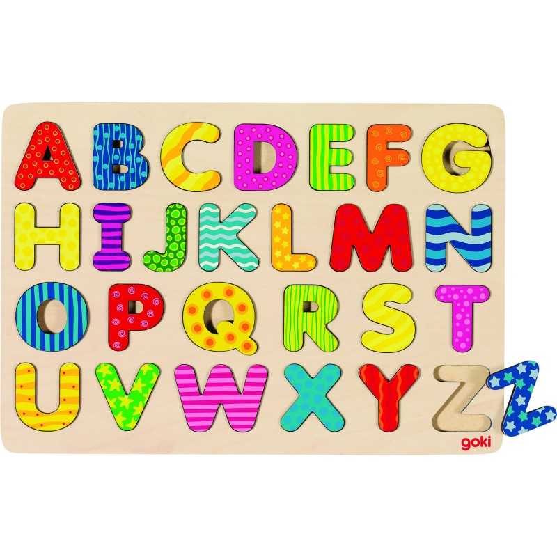 8,90€ - GOKI Puzzle Alphabet en bois