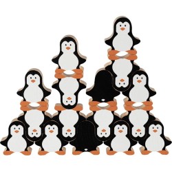 Jeu d'adresse en bois- Les Pingouins