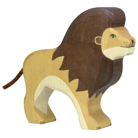 Lion Holztiger en bois