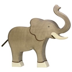 Trunk Raised Elephant