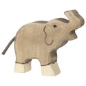 Holztiger - Trunk Raised Small Elephant (Eléphanteau Barrissant)