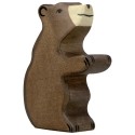 Holztiger - Small Sitting Brown Bear