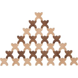 Jeu d'Équilibre et d'Adresse : La Tour des Bonshommes en Bois